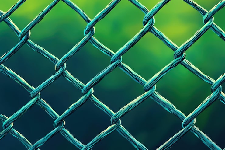 Industrial fencing background